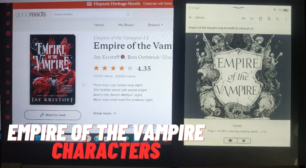 Empire of the Vampire Characters